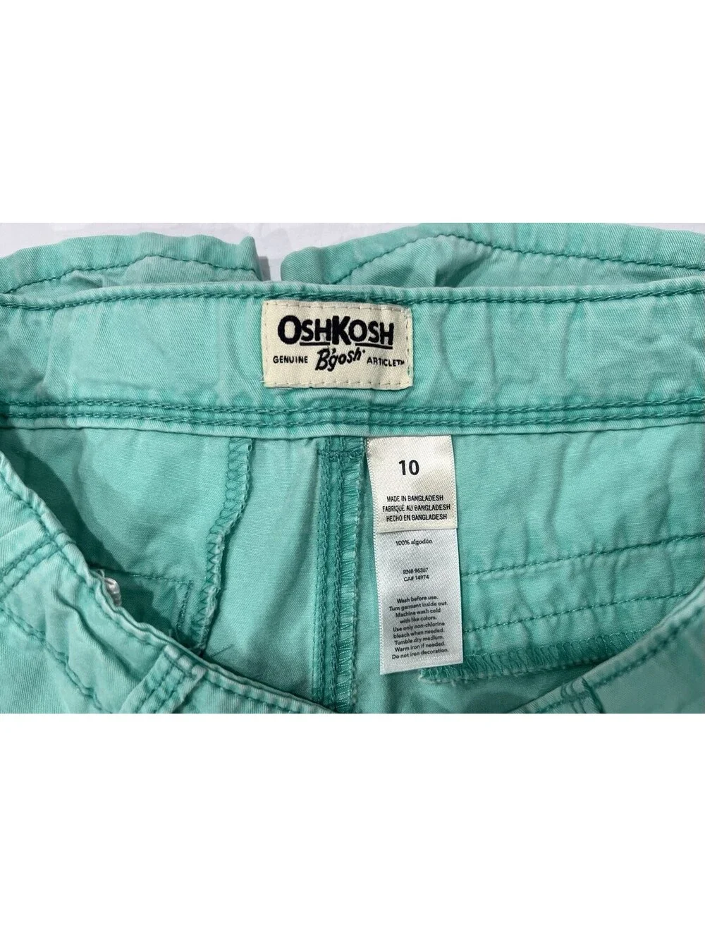 Oshkosh B’gosh Girl Sz 10 Bermuda Shorts Adjustable Waist Lot of 2